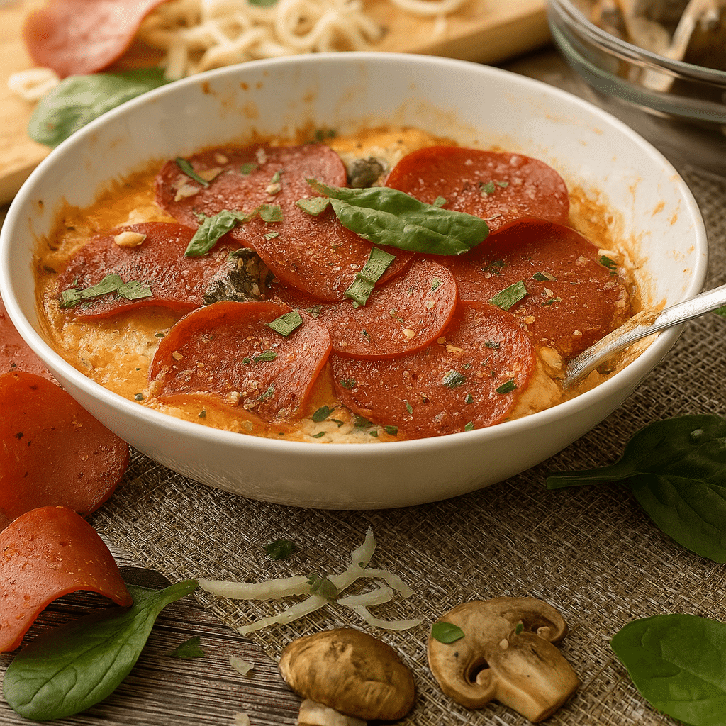 cottage cheese pizza bowl 2