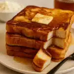 Cottage Cheese French Toast: A Cozy, Protein-Packed Breakfast You’ll Crave Every Morning 6 Cottage cheese French toast stack with melted butter and maple syrup